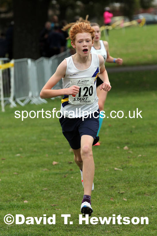 Boys under-15s Northern Cross Country Relays, Graves Park, Sheffield. Photo: David T. Hewitson/Sports for All Pics